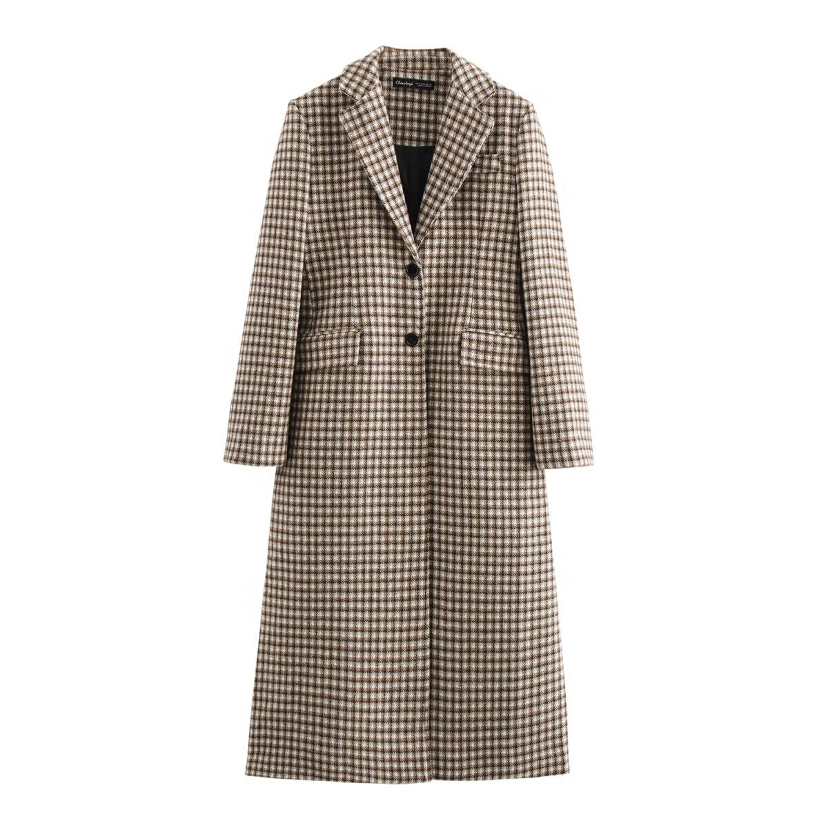 Gabriella Plaid Overcoat