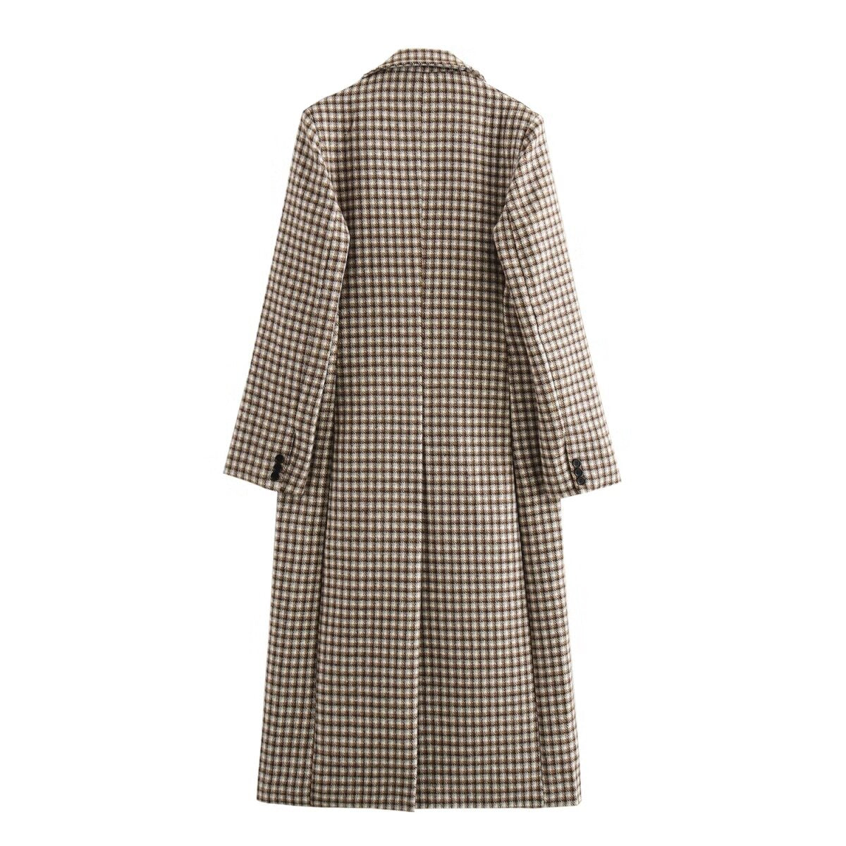 Gabriella Plaid Overcoat