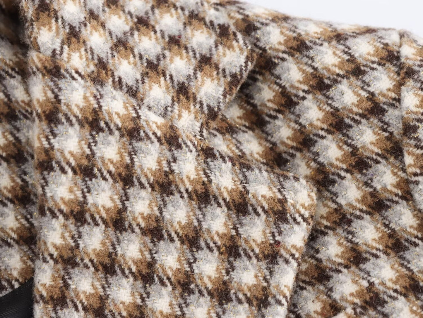 Gabriella Plaid Overcoat
