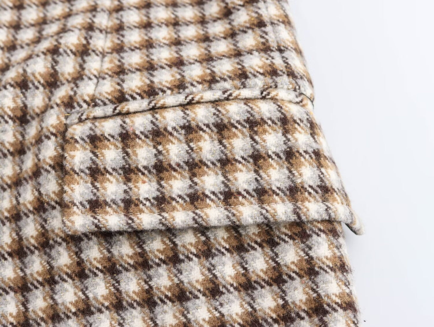 Gabriella Plaid Overcoat