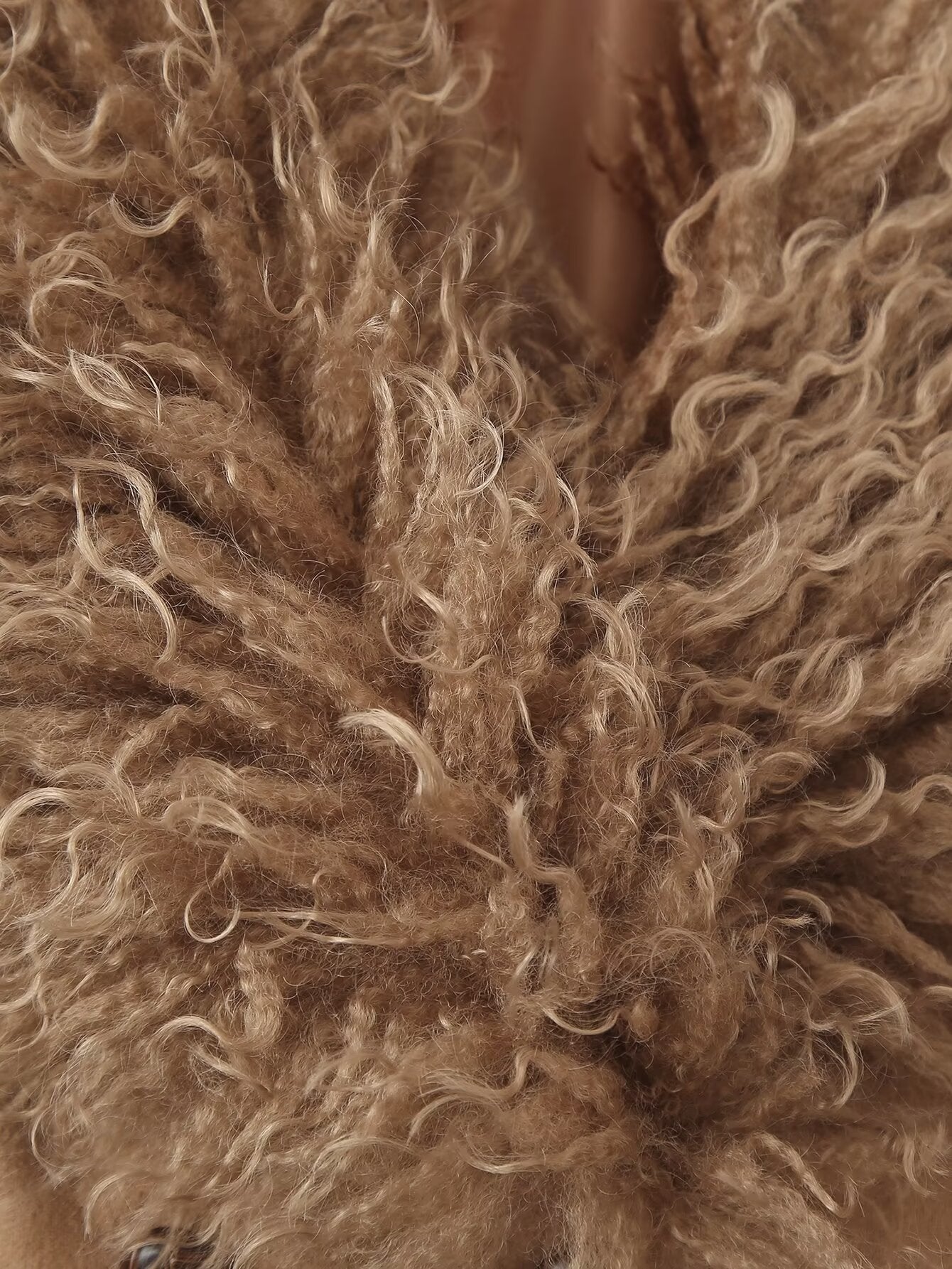 Faux Fur Trim Coat w/ Belt