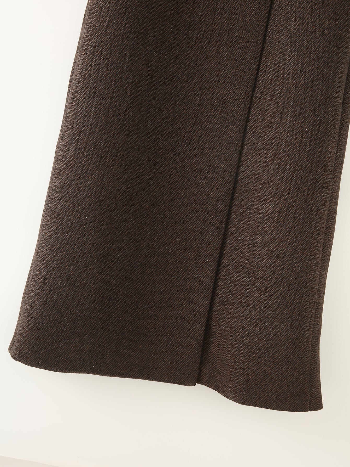 Herringbone Twill Double Breasted Coat