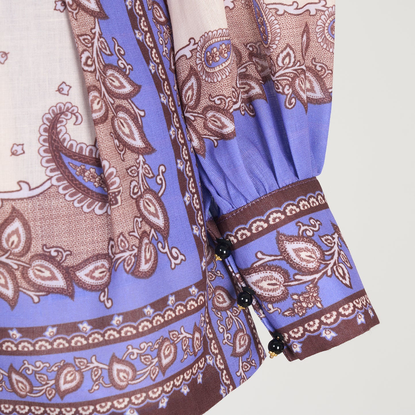 Printed Long Sleeve Elegant Two-Piece Set