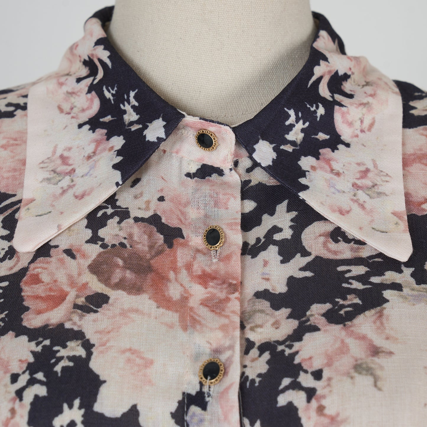 Flower Pattern Long Sleeve Blouse & Long Skirt Set