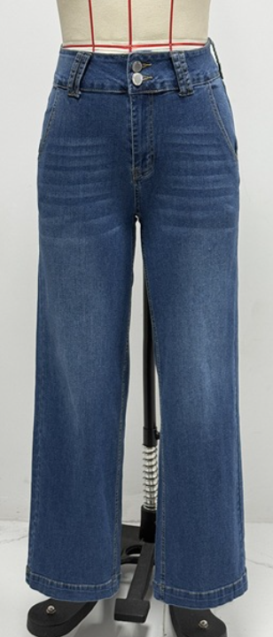 Washed Straight Jeans