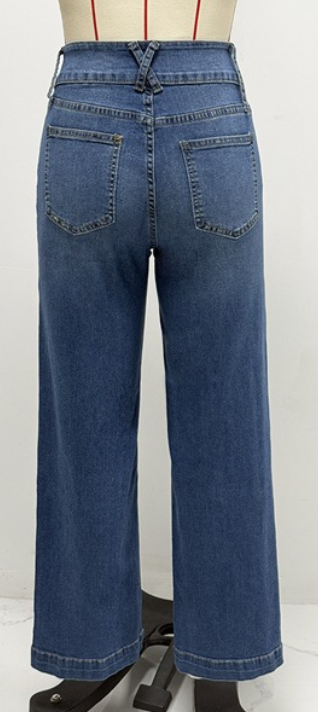 Washed Straight Jeans