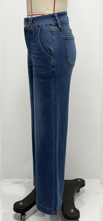 Washed Straight Jeans