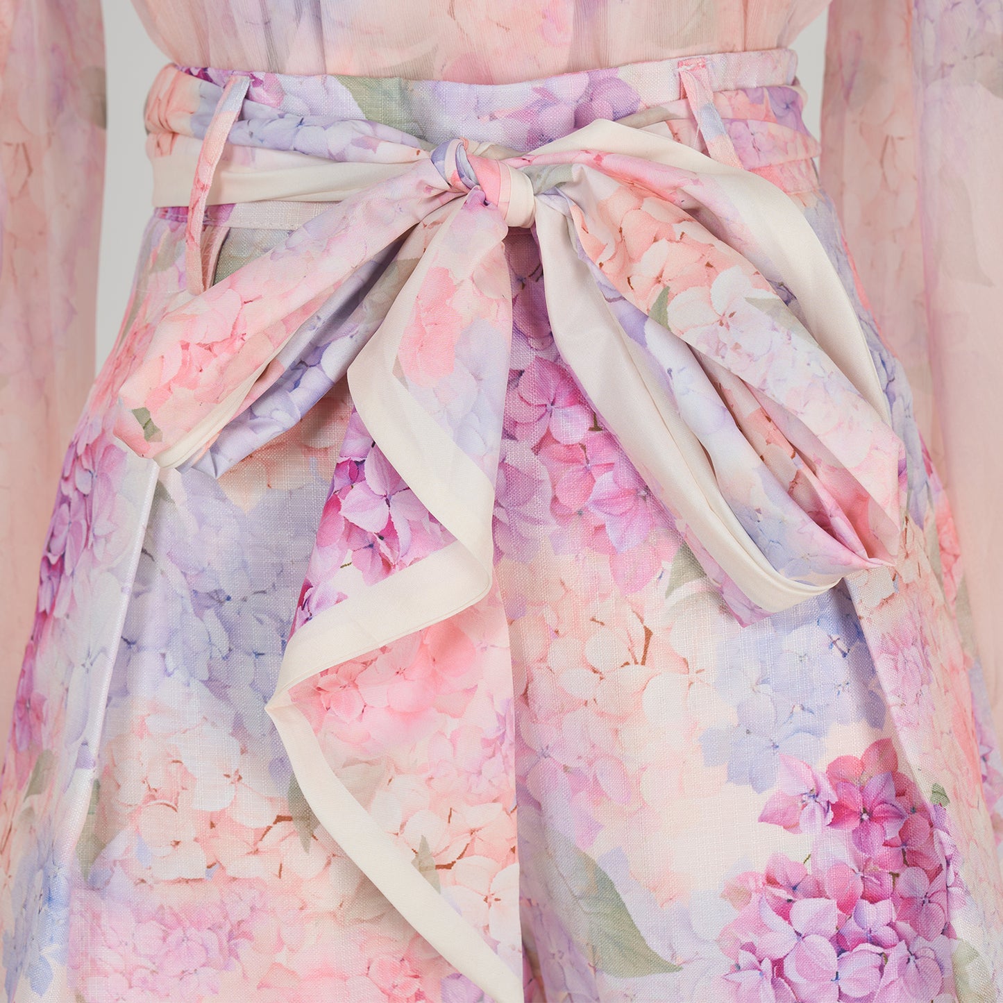 Print Top & Shorts Three Piece Set