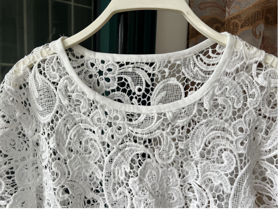Lace Round Neck Blouse