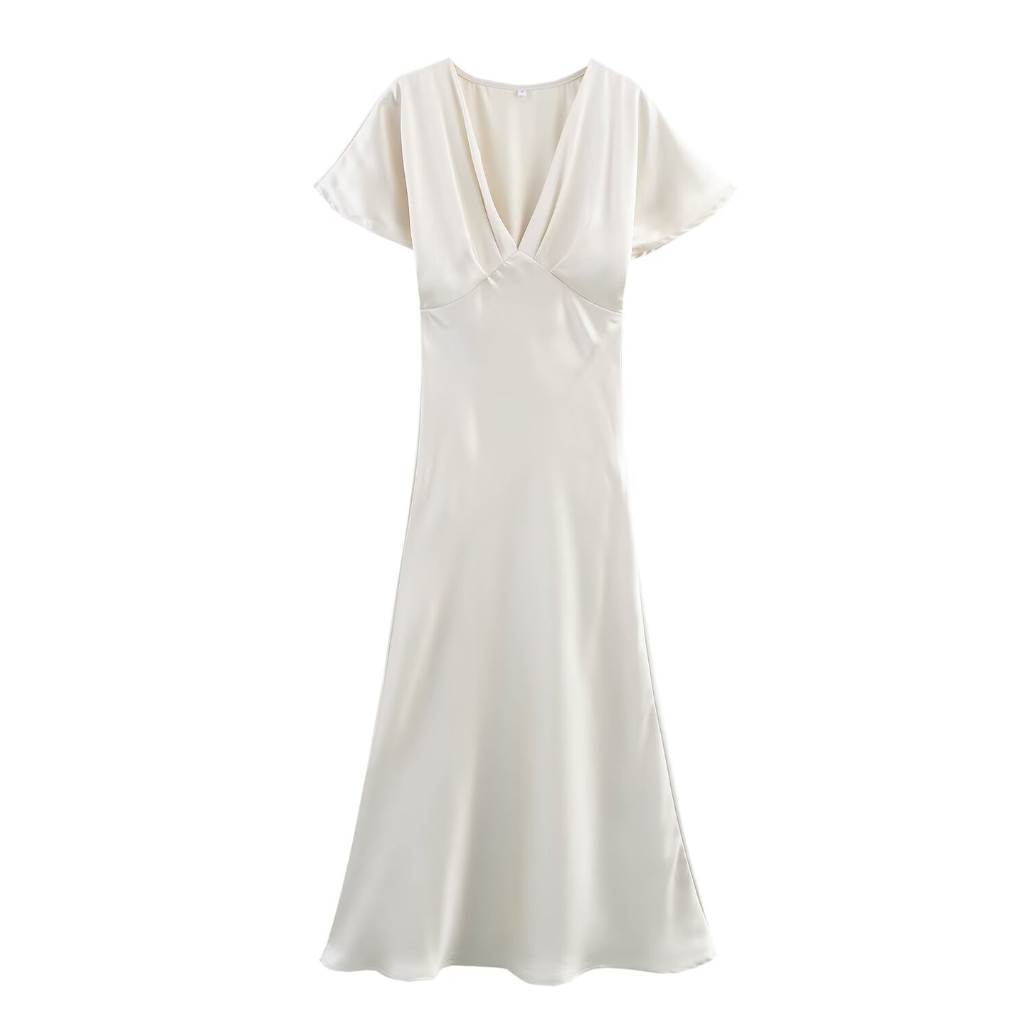 Silk Satin Midi Dress