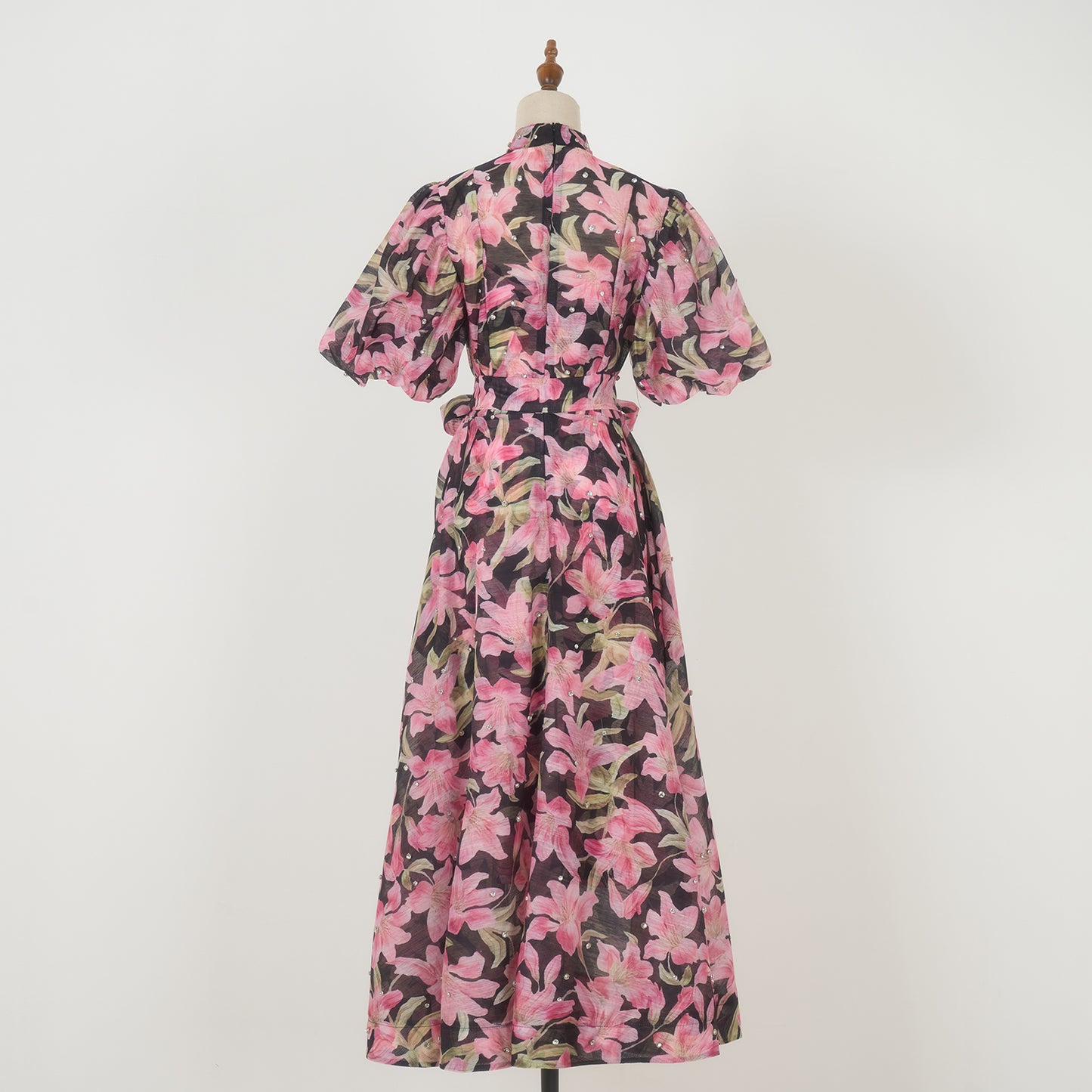 Floral Short Sleeved Midi Dress