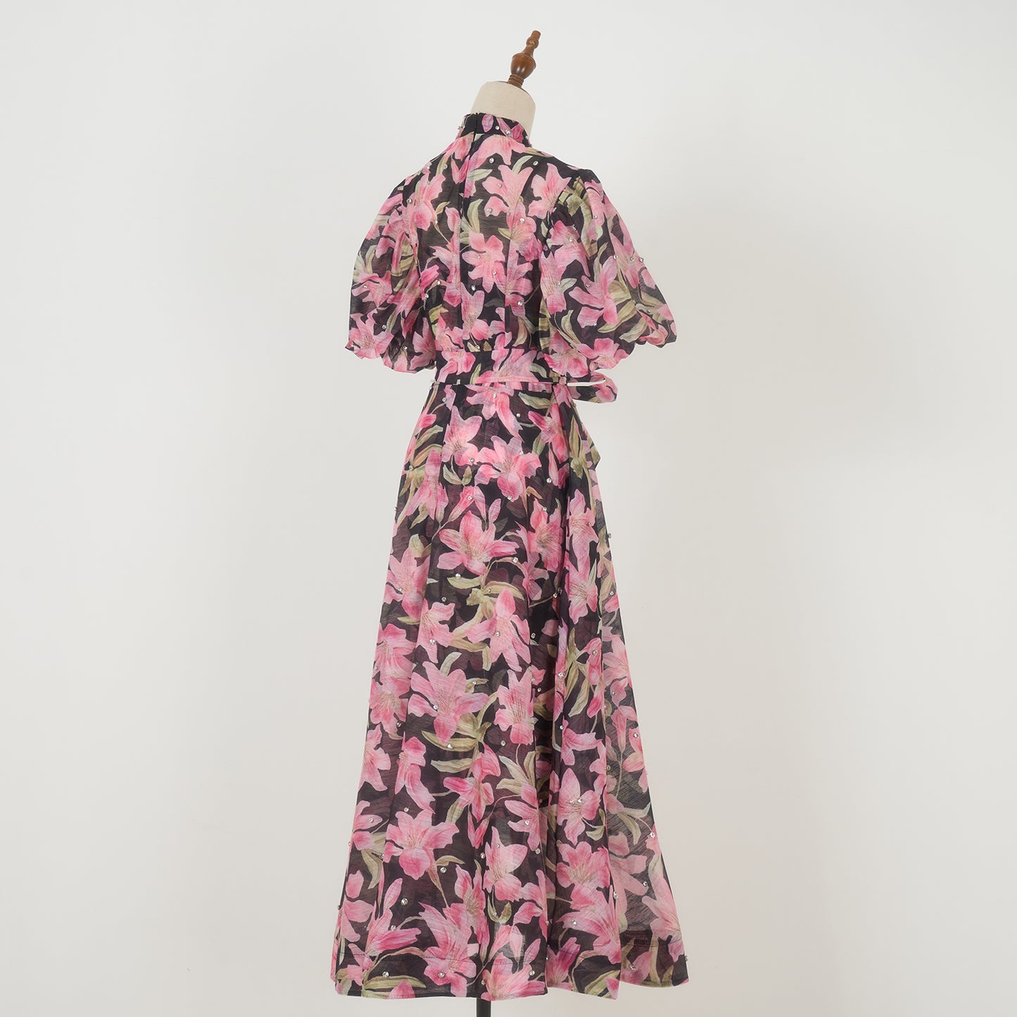 Floral Short Sleeved Midi Dress