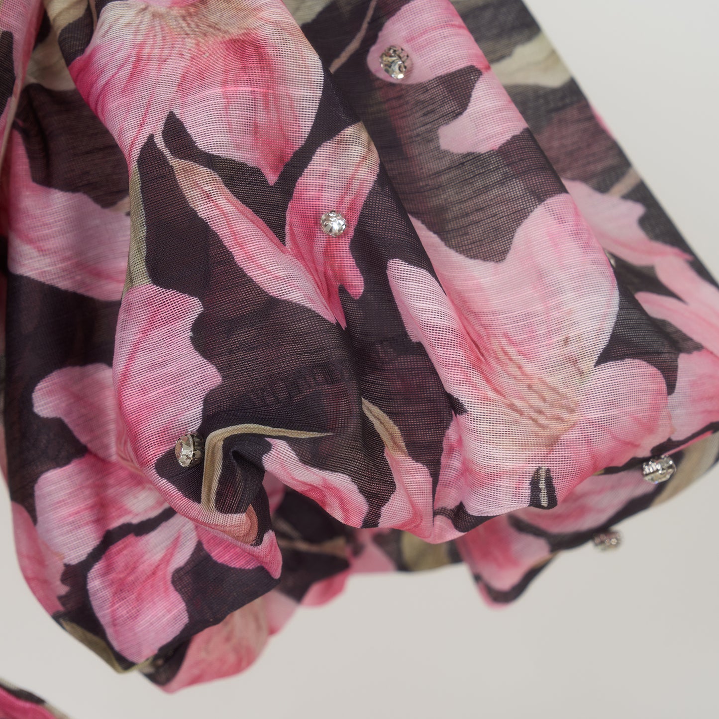 Floral Short Sleeved Midi Dress