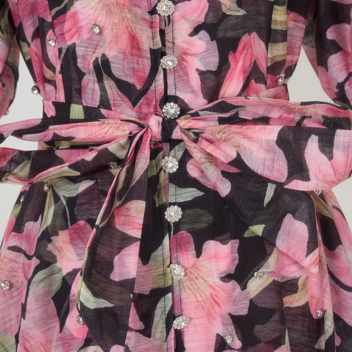 Floral Short Sleeved Midi Dress