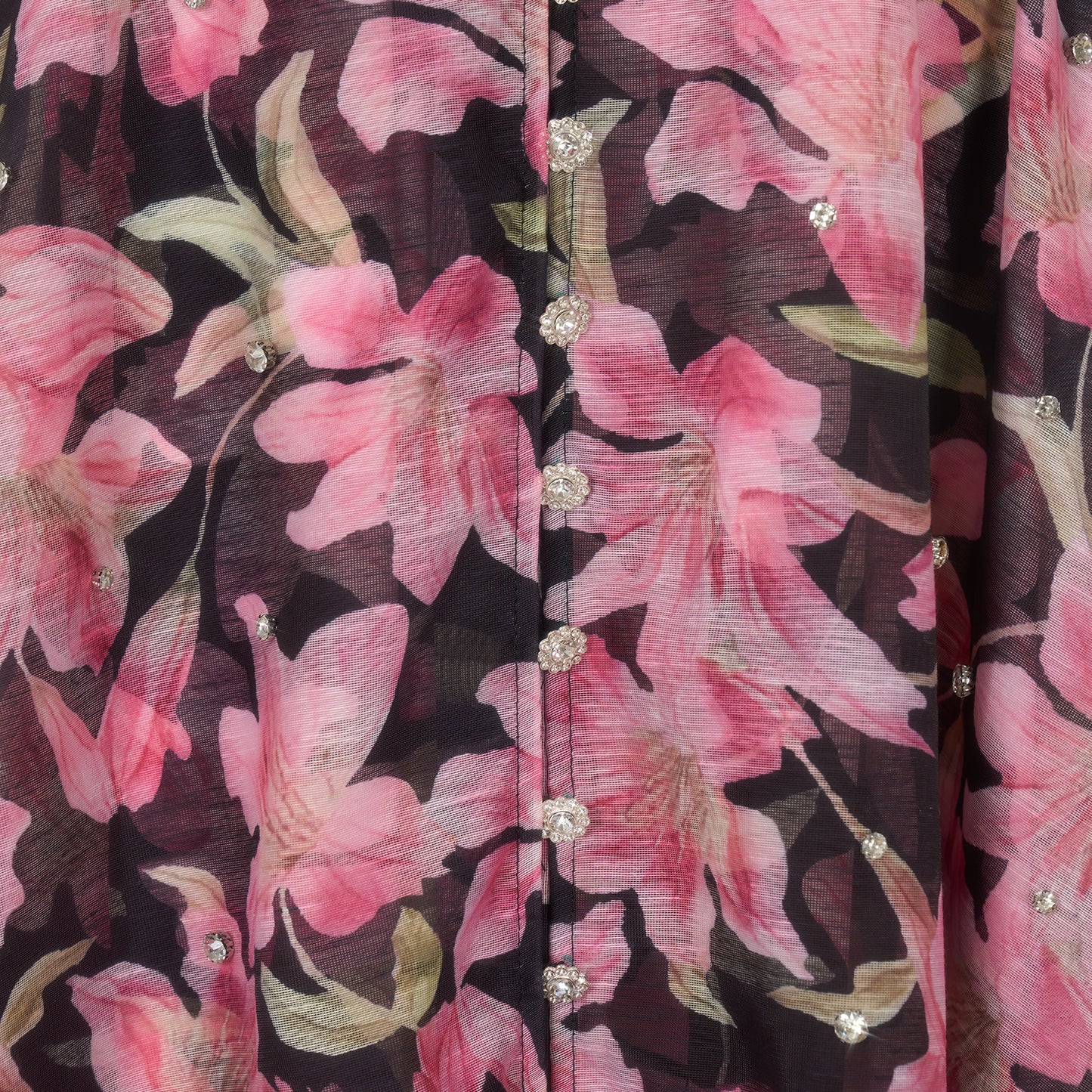 Floral Short Sleeved Midi Dress