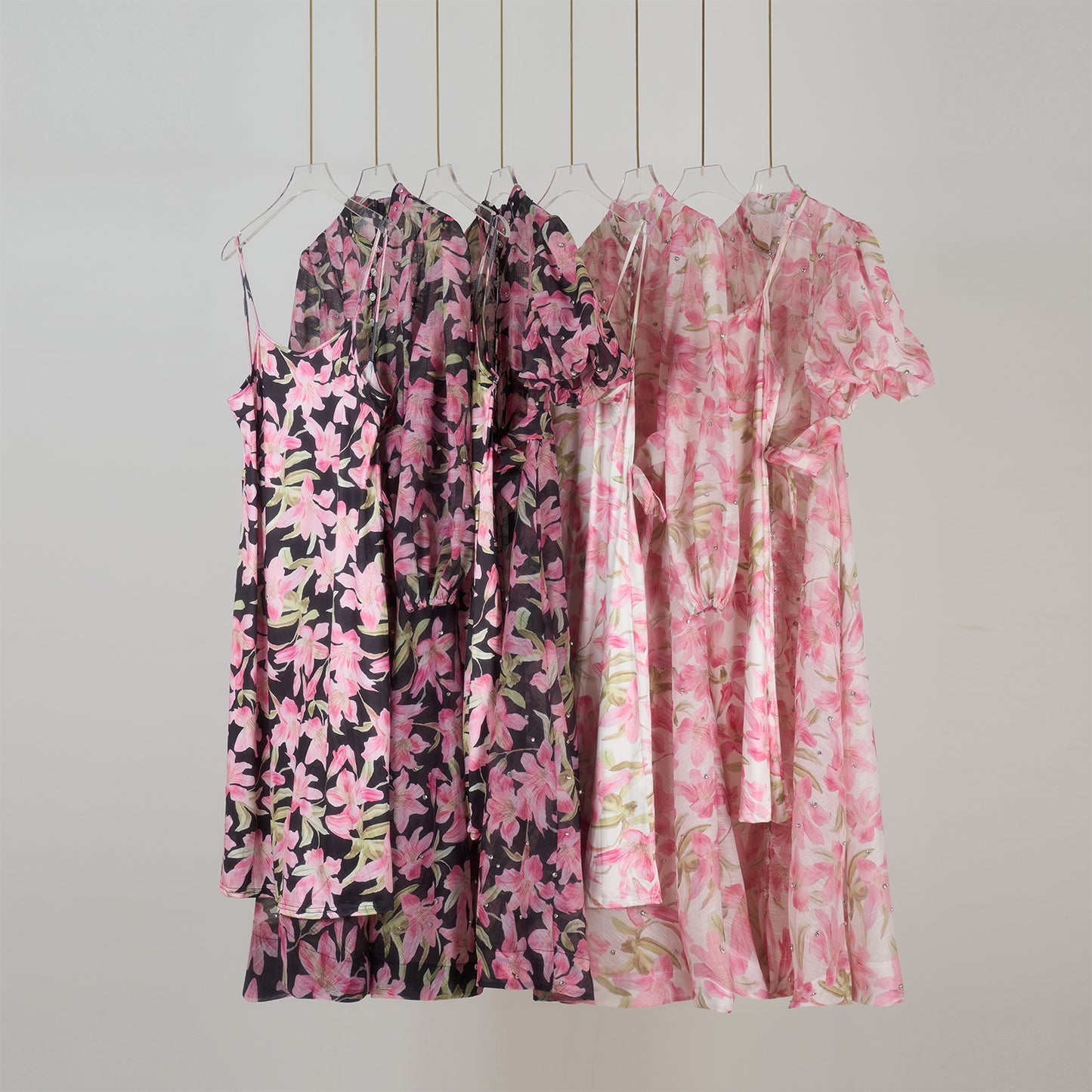 Floral Short Sleeved Midi Dress
