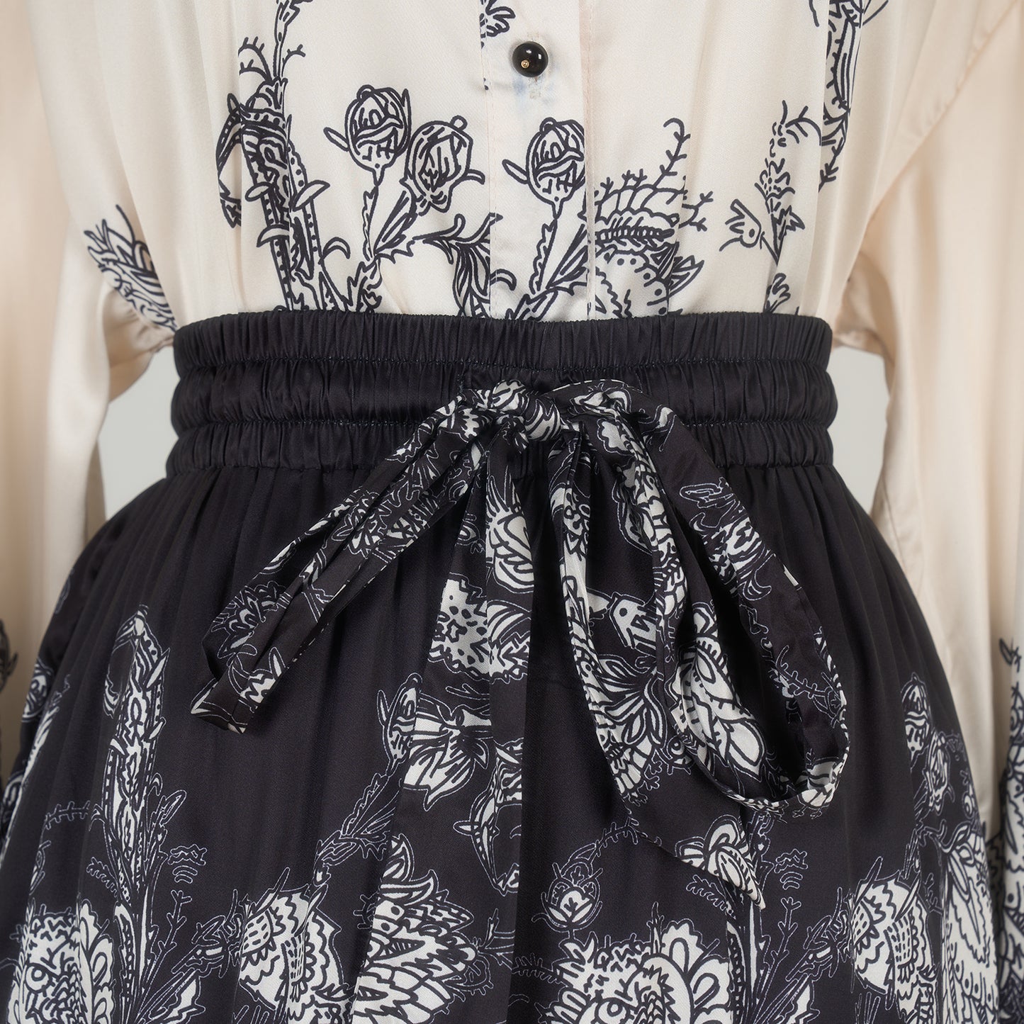 Two Piece Set Casual Long Sleeved Blouse & Pants