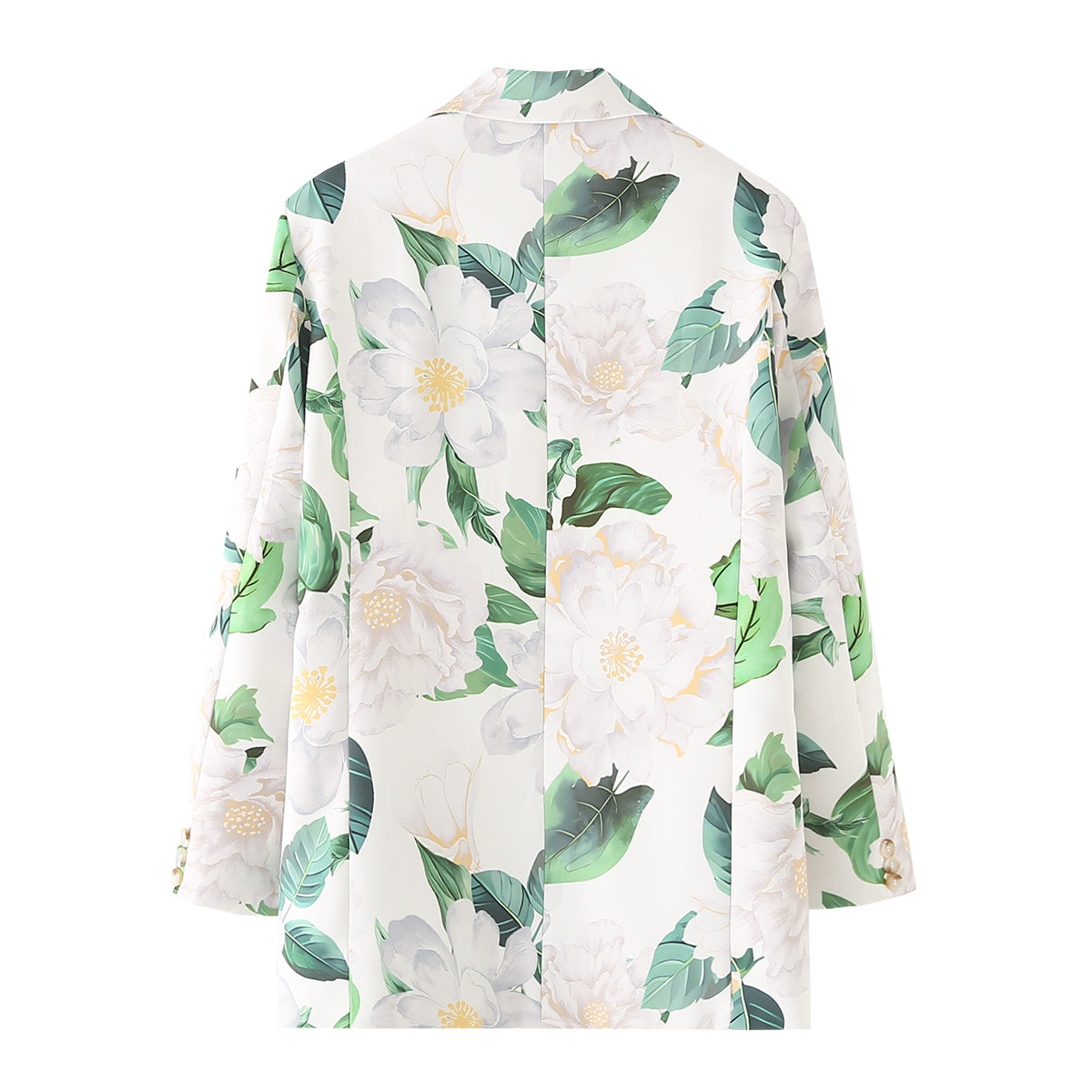 Loose Floral Printed Blazer