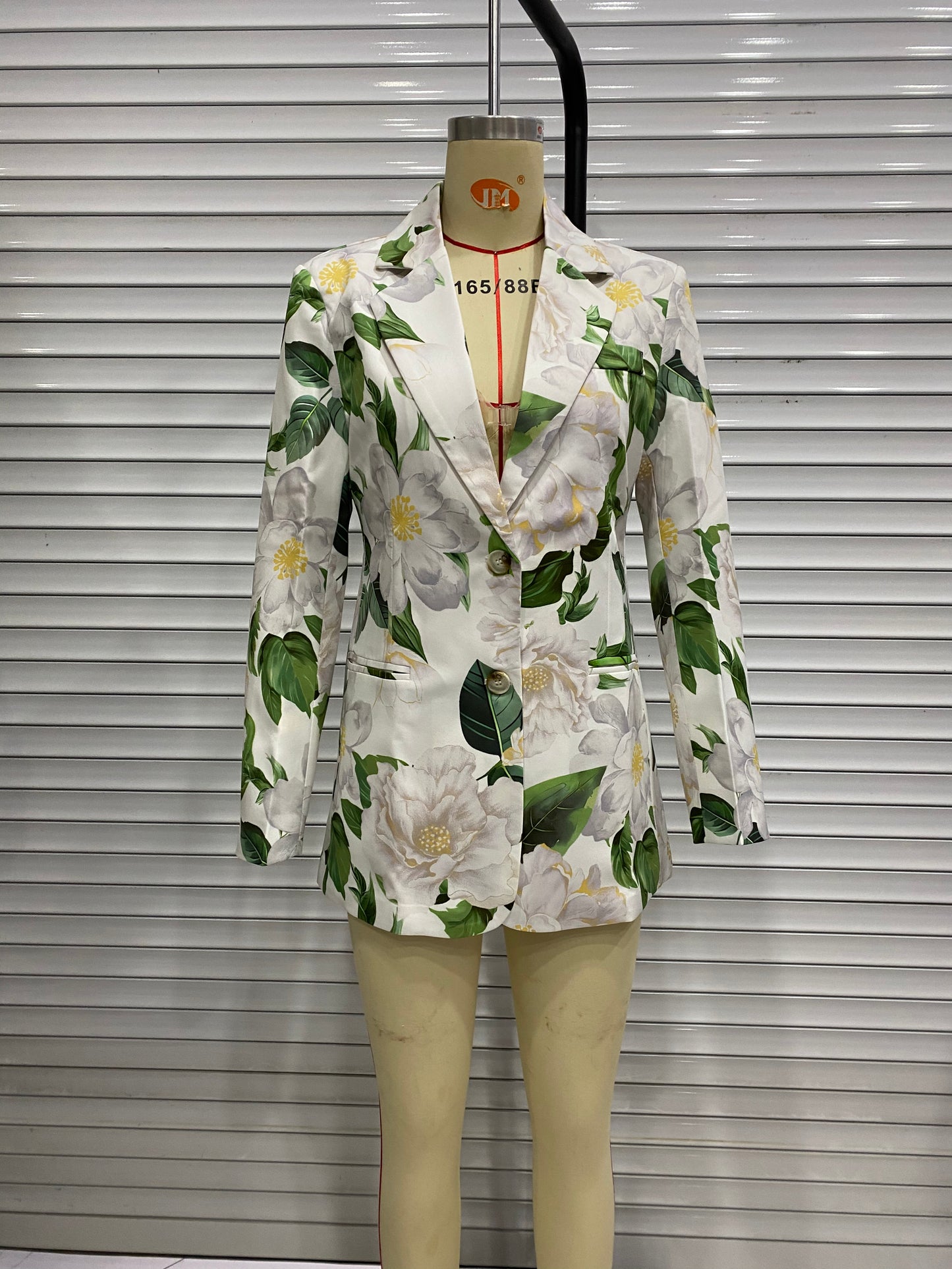Loose Floral Printed Blazer