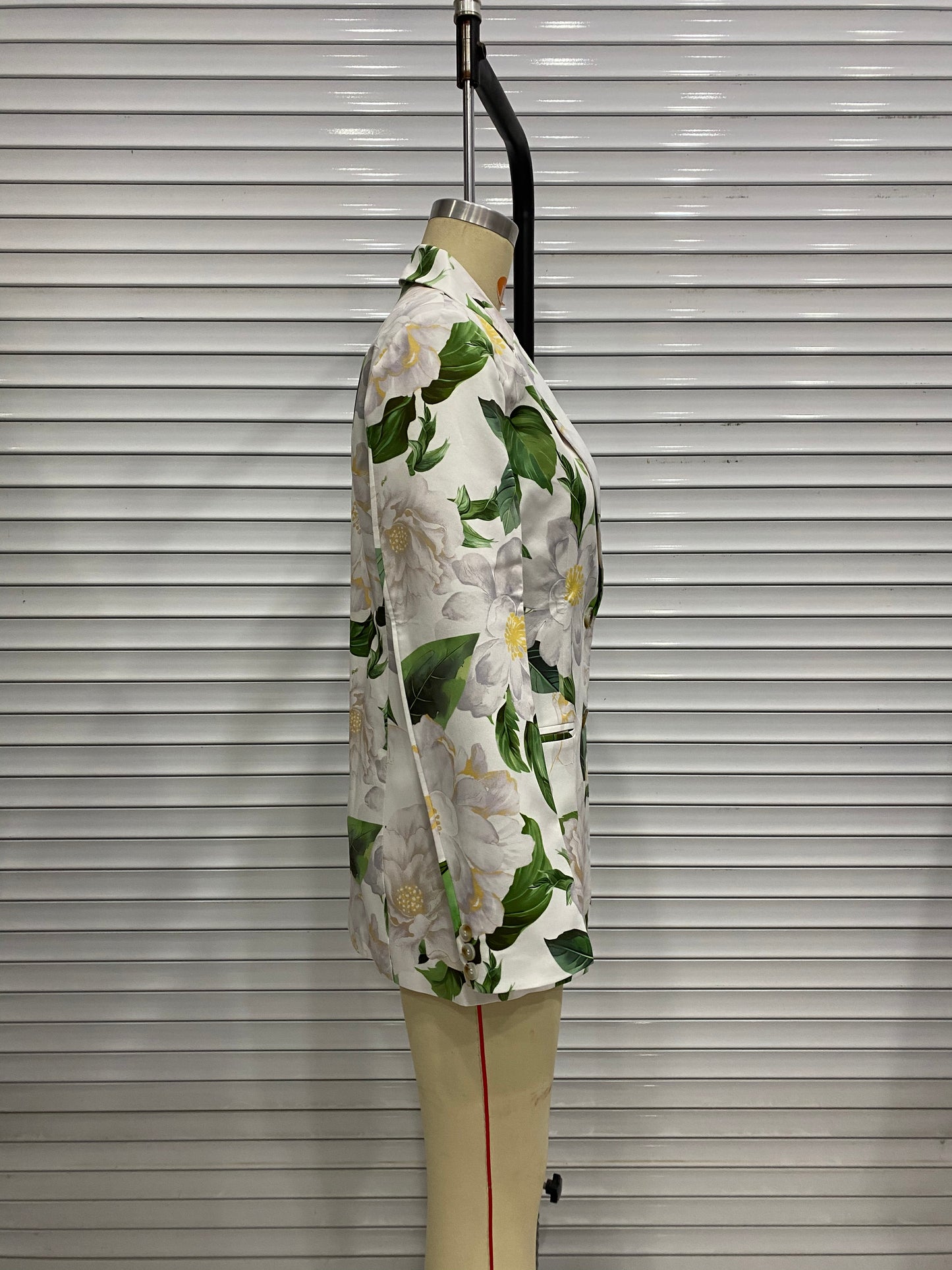 Loose Floral Printed Blazer