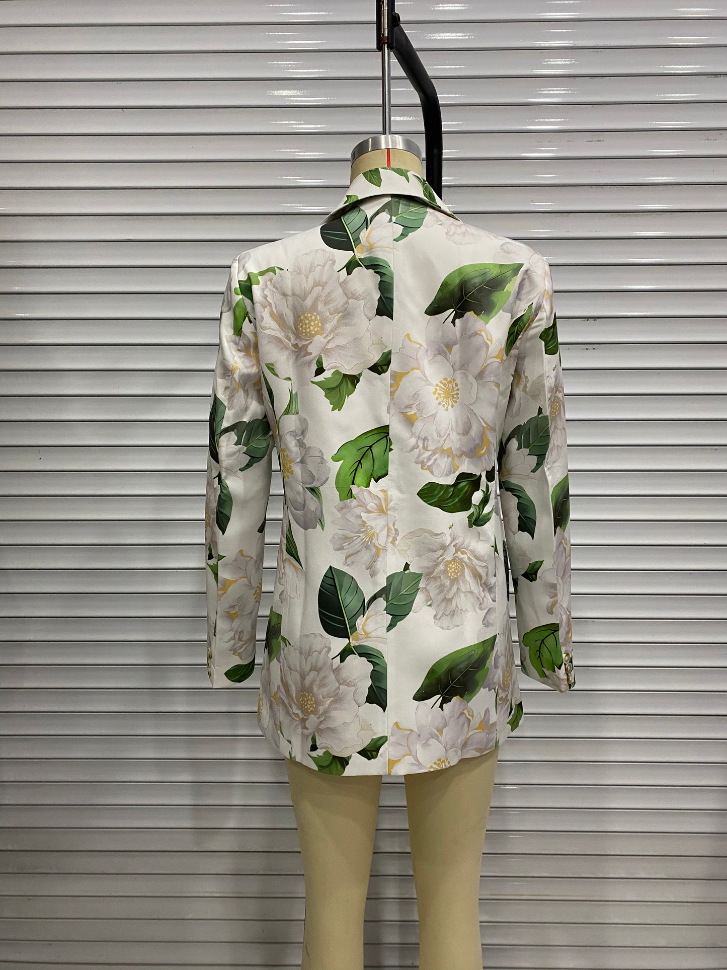 Loose Floral Printed Blazer