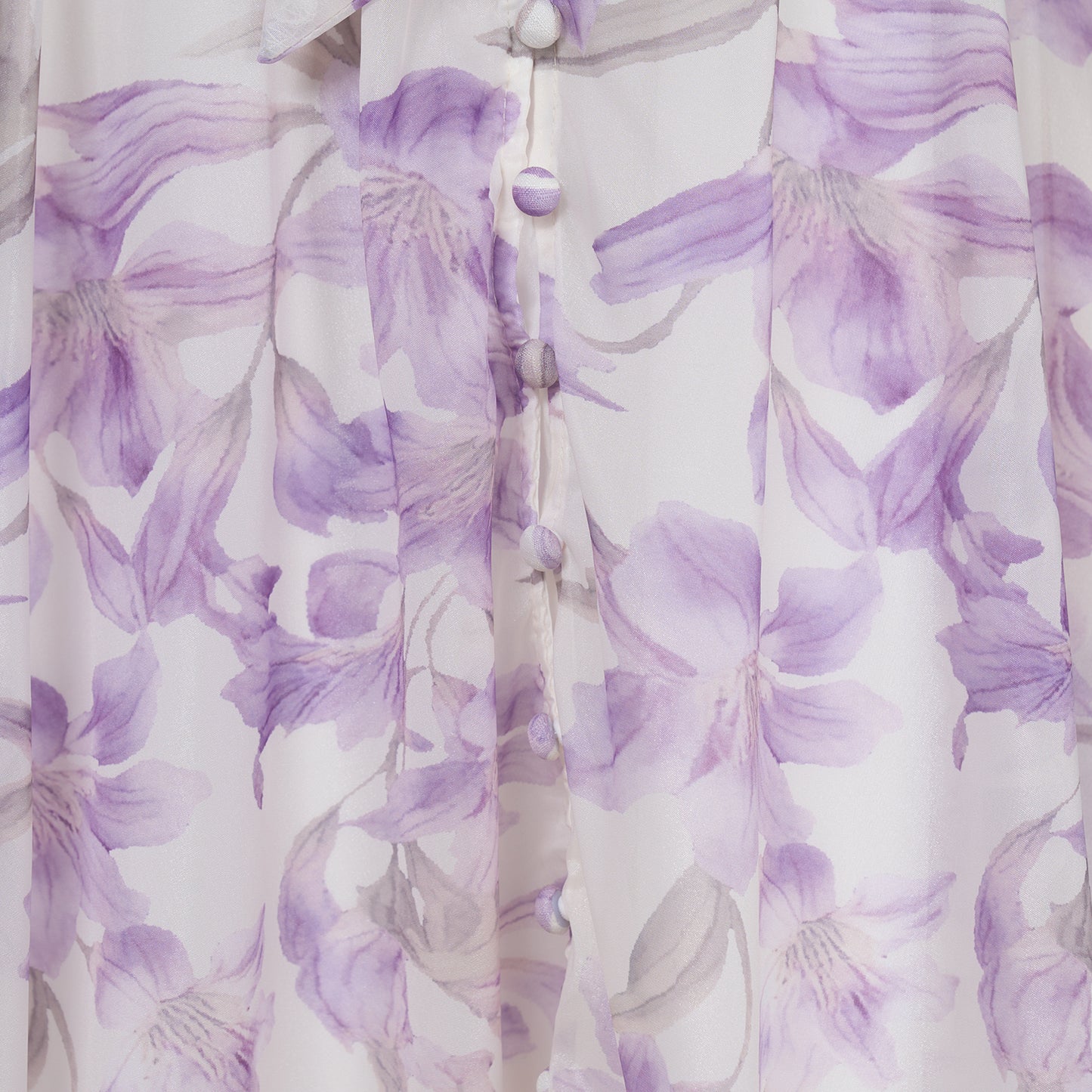 Elegant Short Sleeved Long Dress With Printed Pattern
