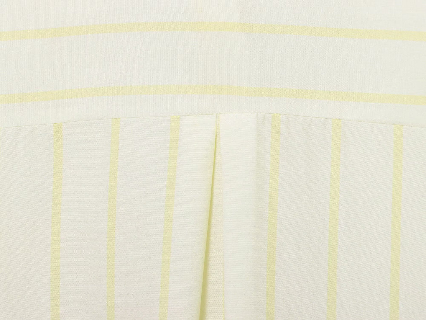Butter Yellow Striped Button-down Shirt