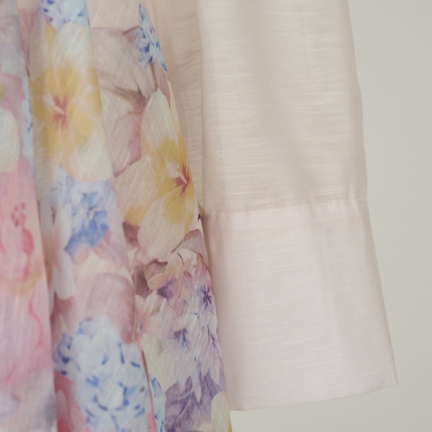 Long Sleeved Floral Printed Blouse & Skirt Set