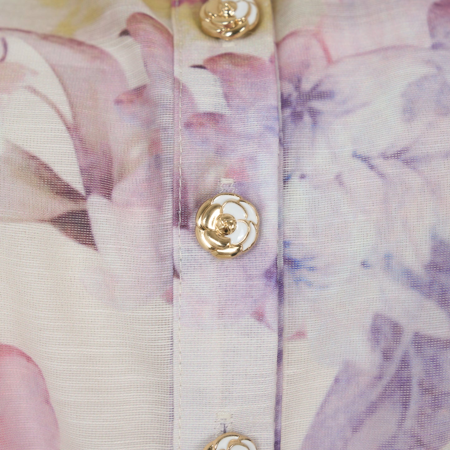 Long Sleeved Floral Printed Blouse & Skirt Set