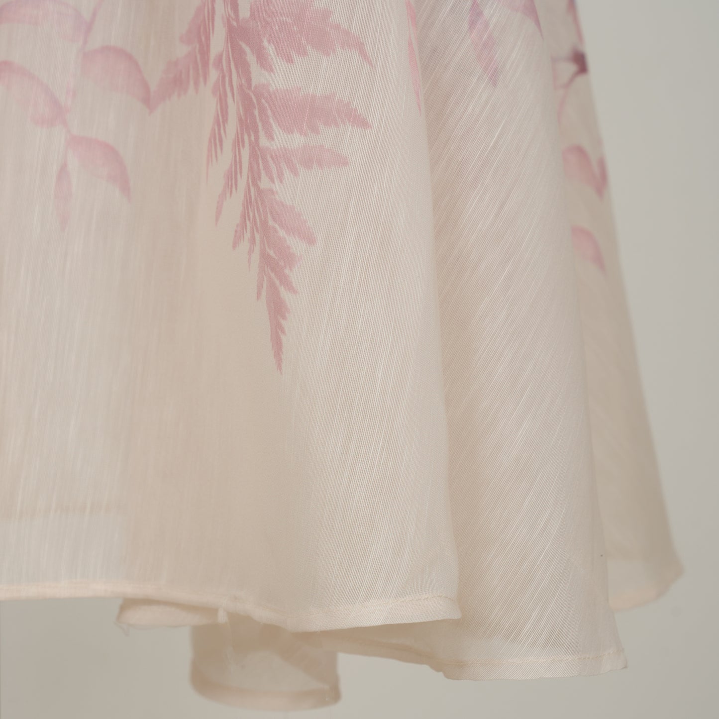 Long Sleeved Floral Printed Blouse & Skirt Set