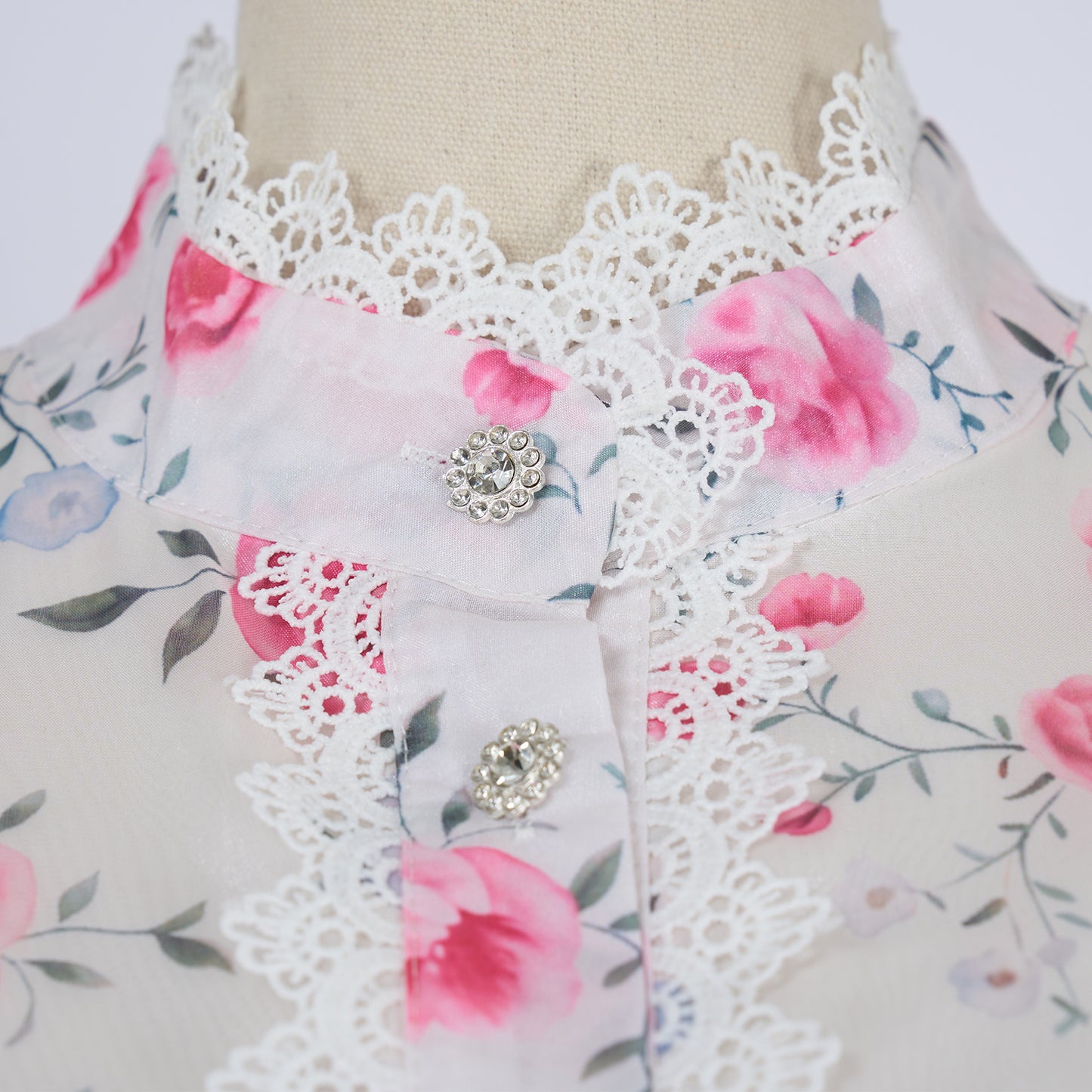 Long Sleeve Printed Buttons Of The Belt Dress