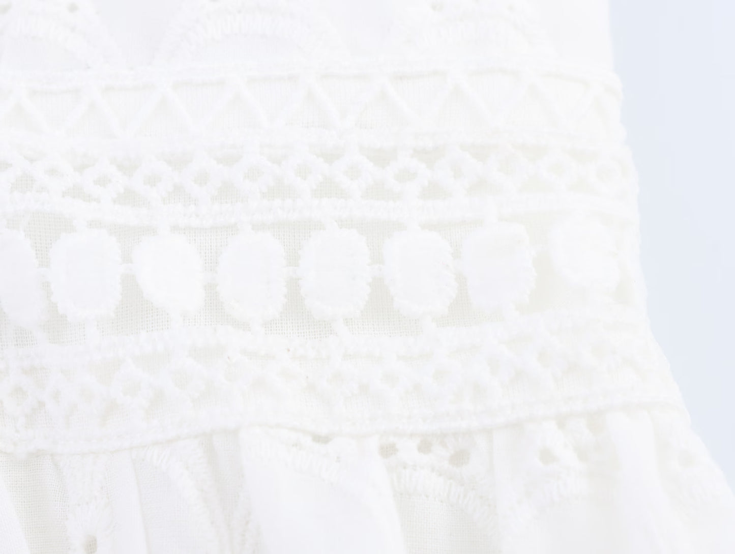 Cotton Embroidery Tea Dress