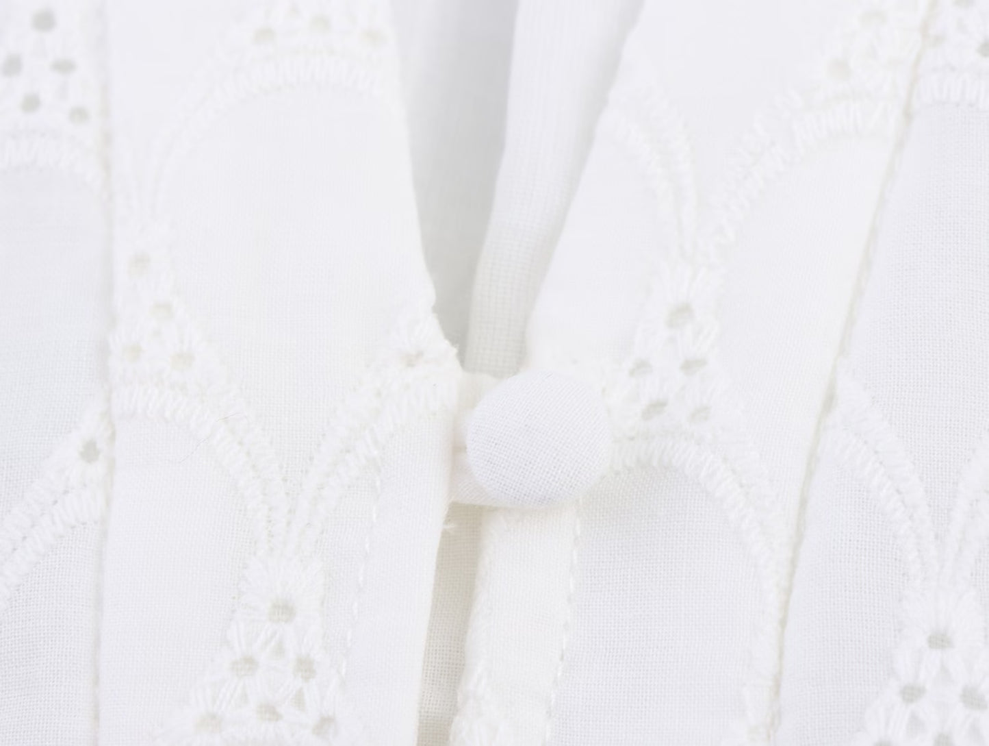 Embroidered Short Sleeve Midi Dress