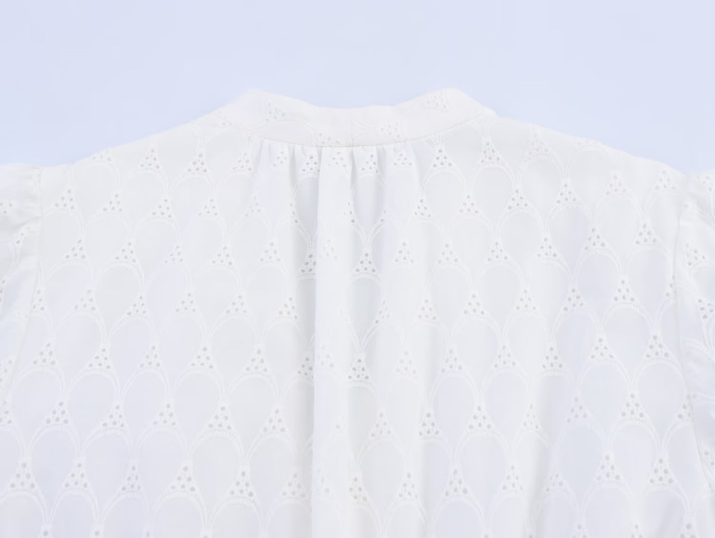 Embroidered Short Sleeve Midi Dress