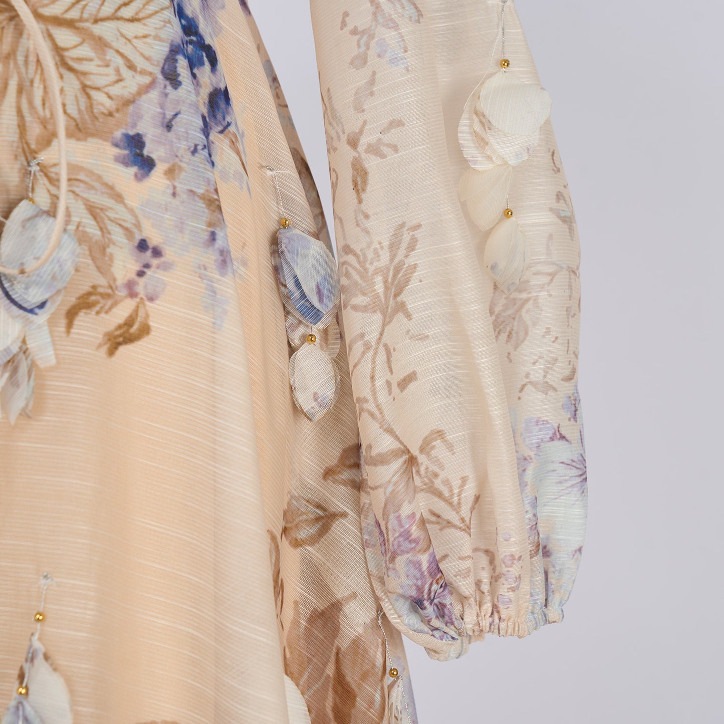 Long Sleeve Printed Button Dress