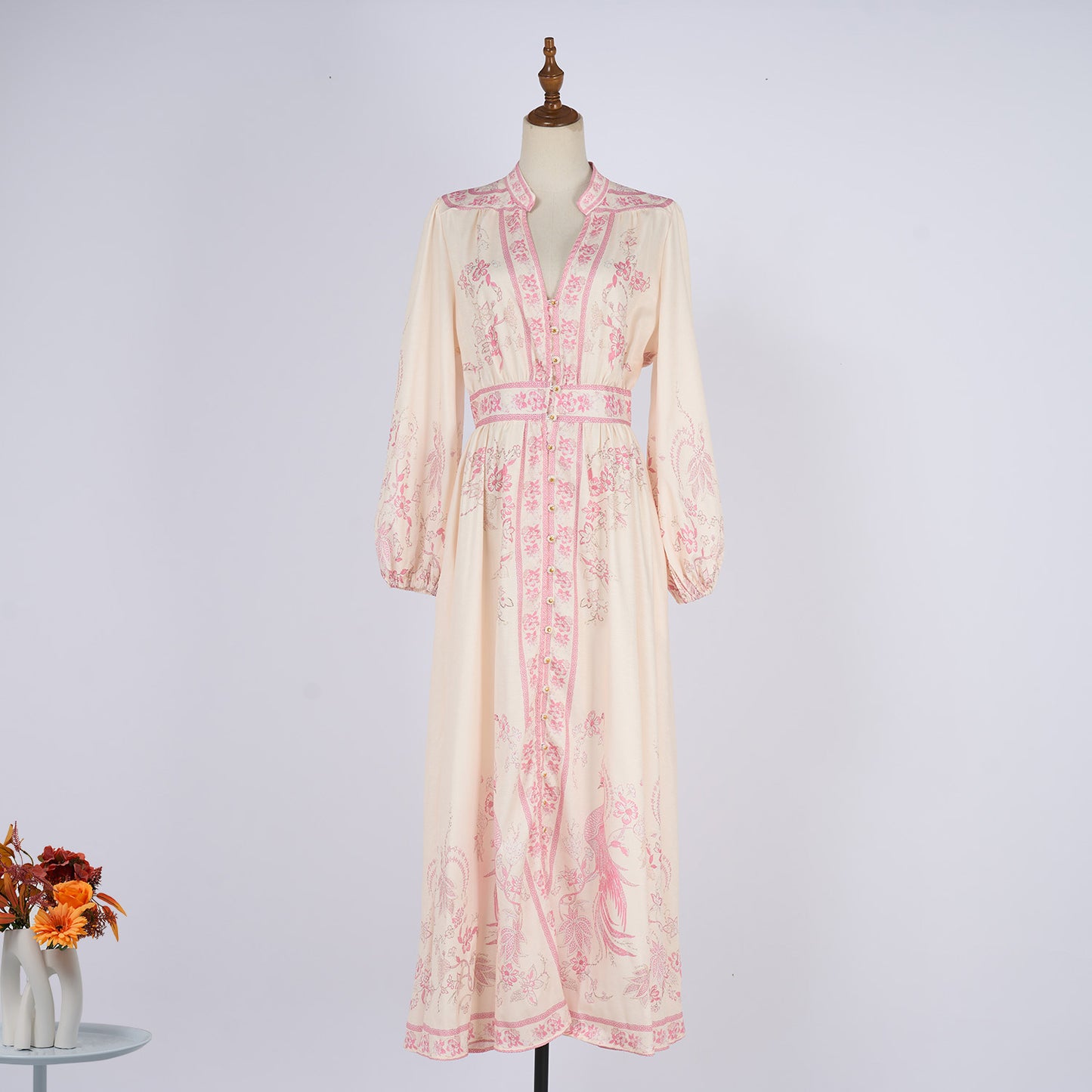 A Line Long Sleeved Dress