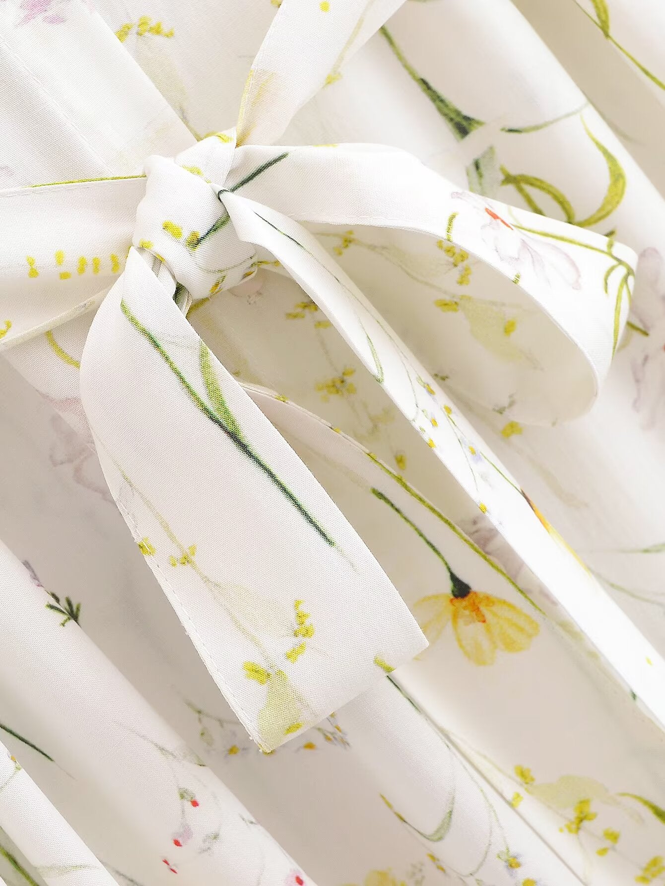 Printed Bohemian Beach Belt Dress