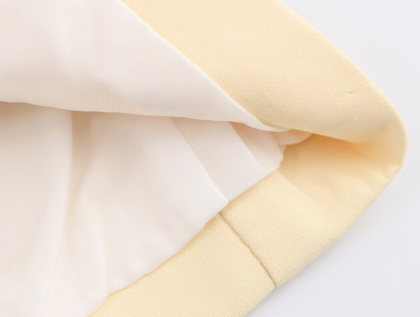Soft Yellow Double Breasted Blazer