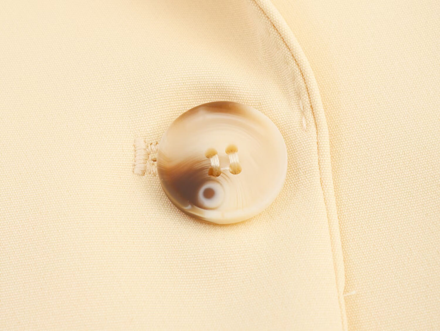Soft Yellow Double Breasted Blazer