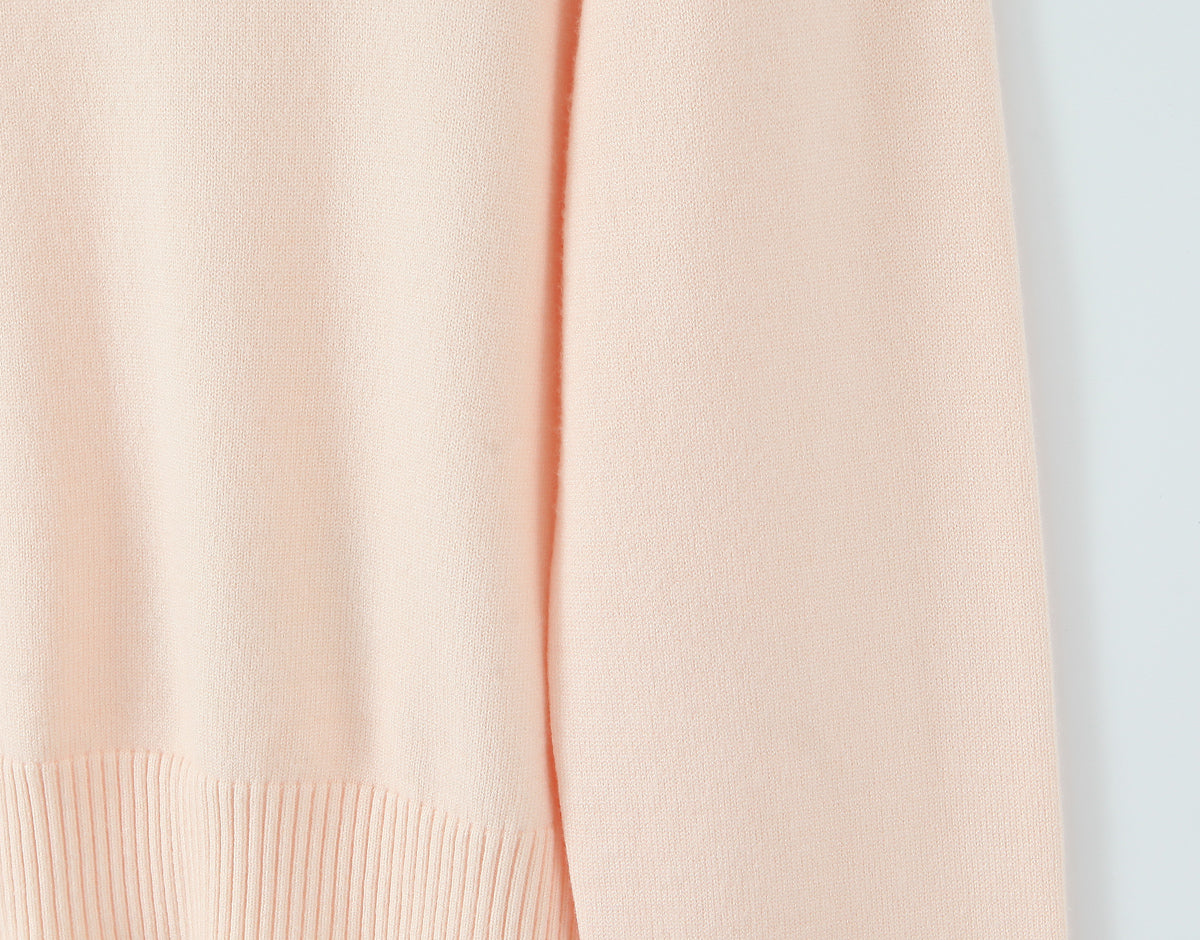 Soft Pink Floral Embroidered Cardigan