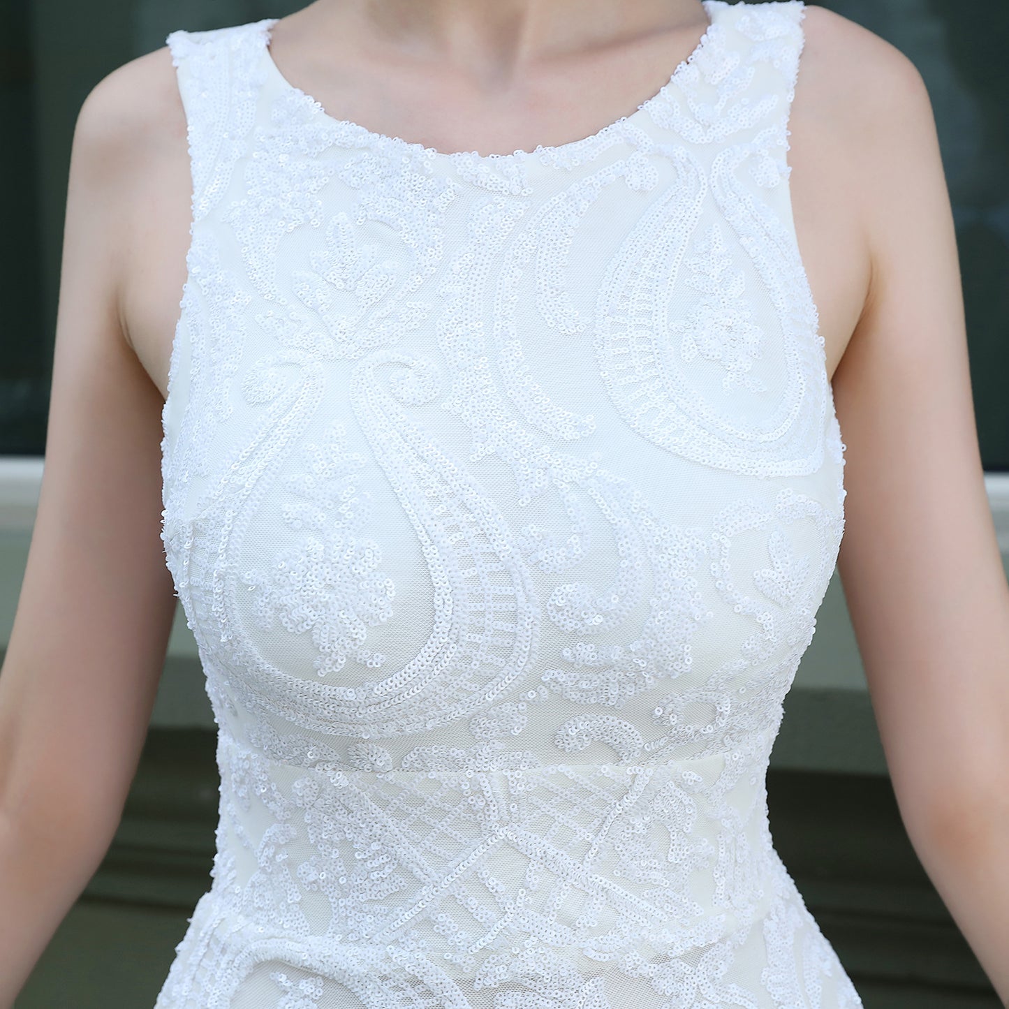 Sequined Fishtail Dress