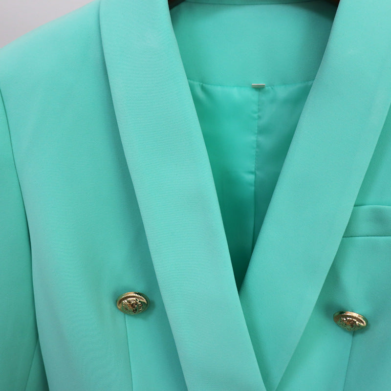 Mint Double Breasted Blazer