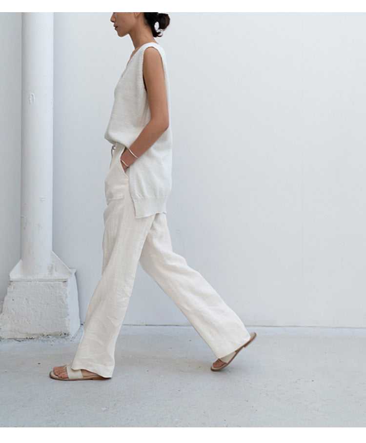 Pure Linen Loose Pants