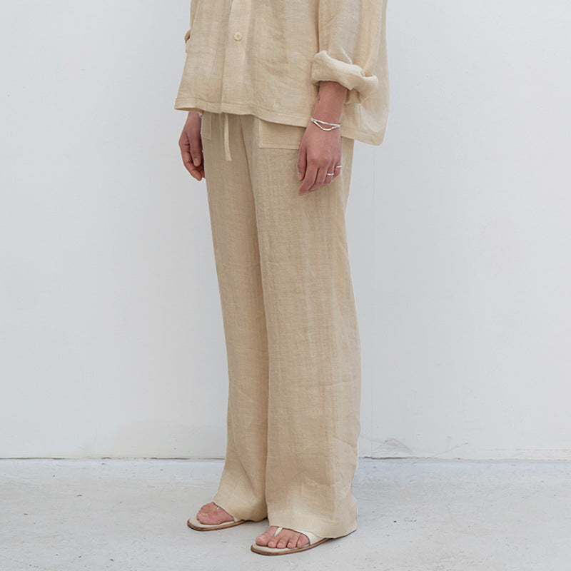 Pure Linen Loose Pants