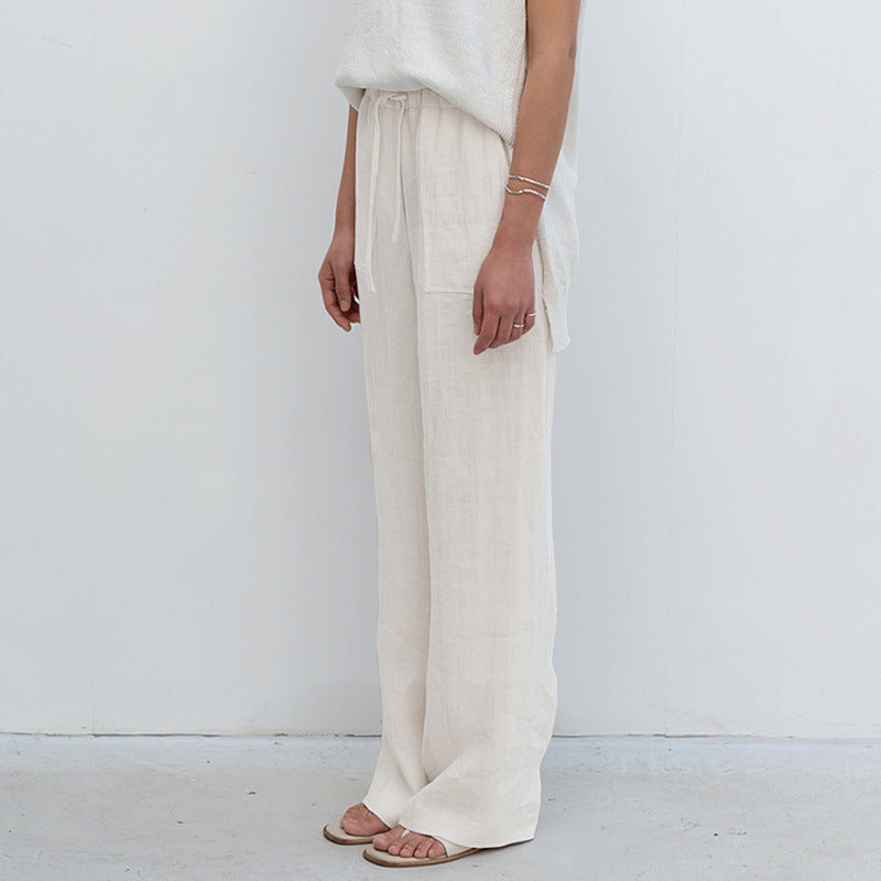 Pure Linen Loose Pants