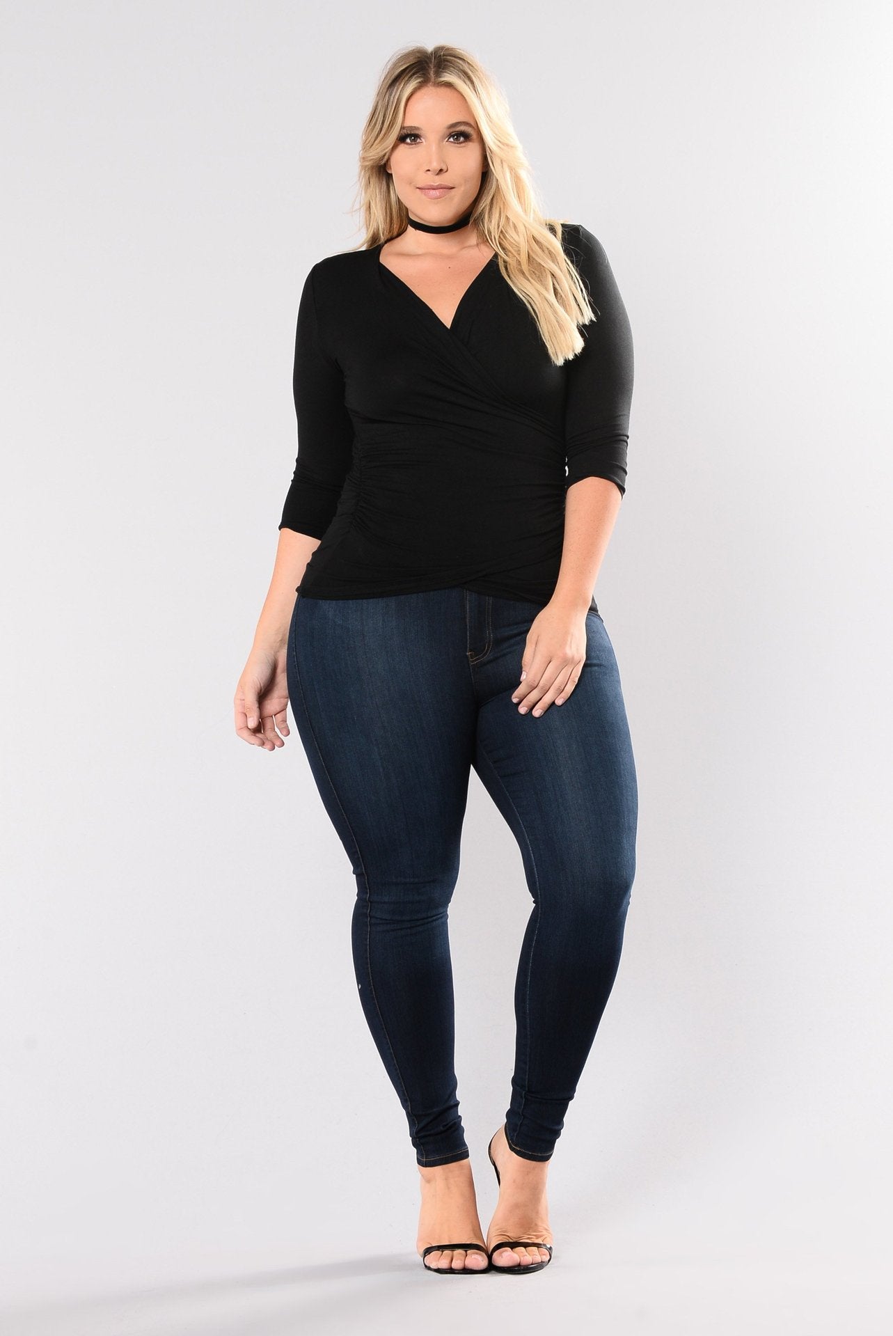 High Waist Stretch Slim Denim