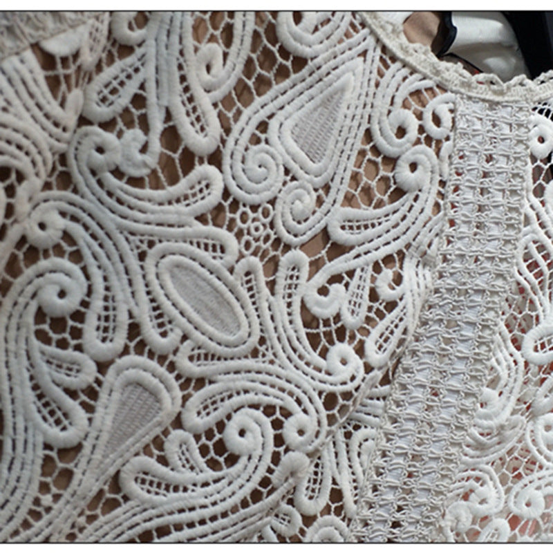 Abby Ruffled Lace Dress