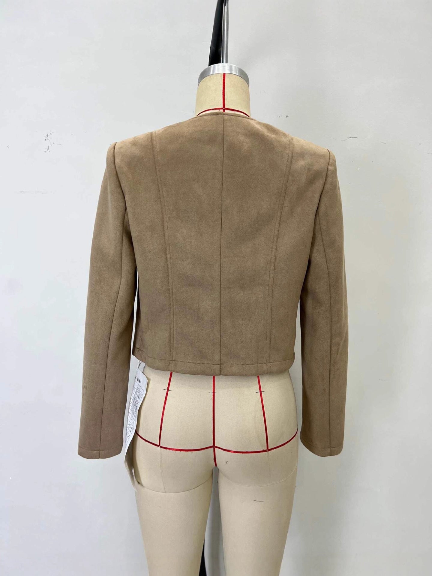 Camel Round Neck Jacket