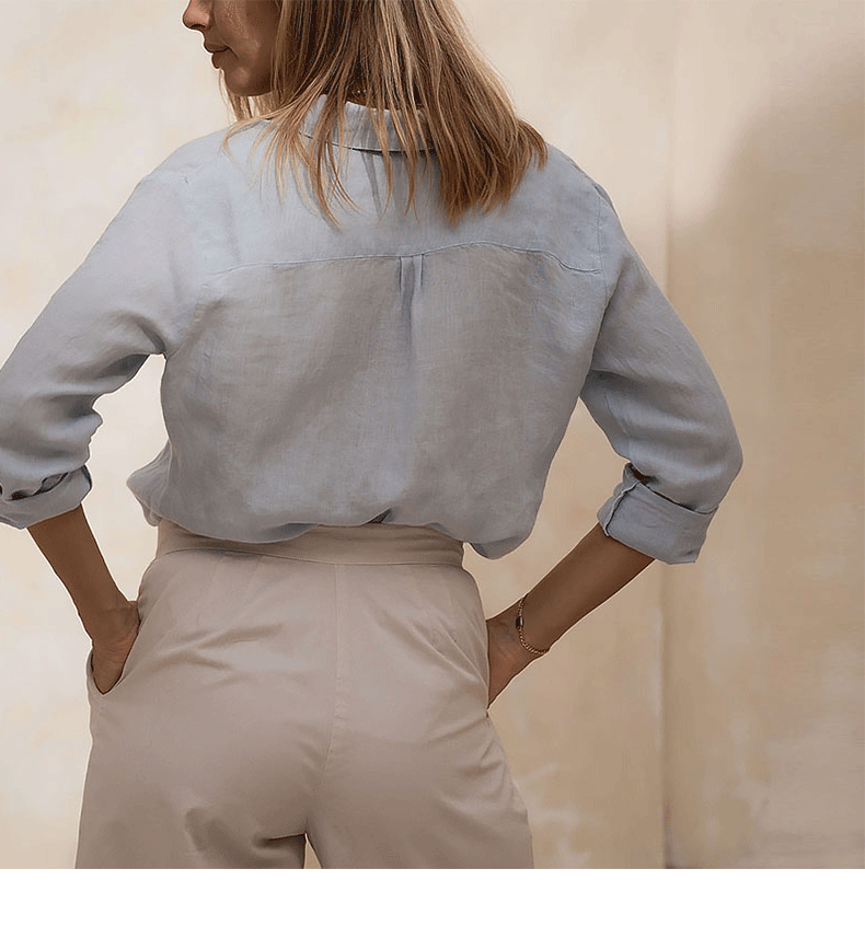 Martha's Linen Button Down Shirt