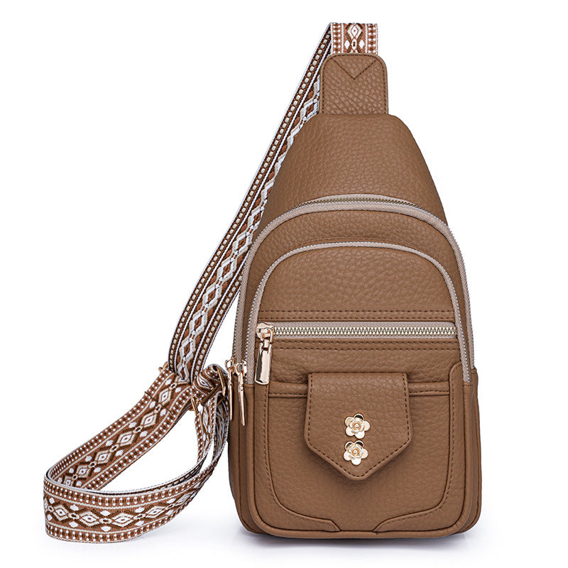Faux Leather Crossbody Bag